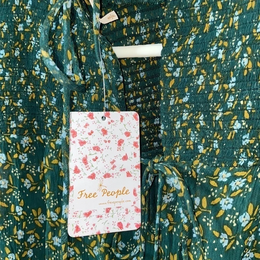 Free People Roma Printed Ruffle Blouse - Picture 6 of 8